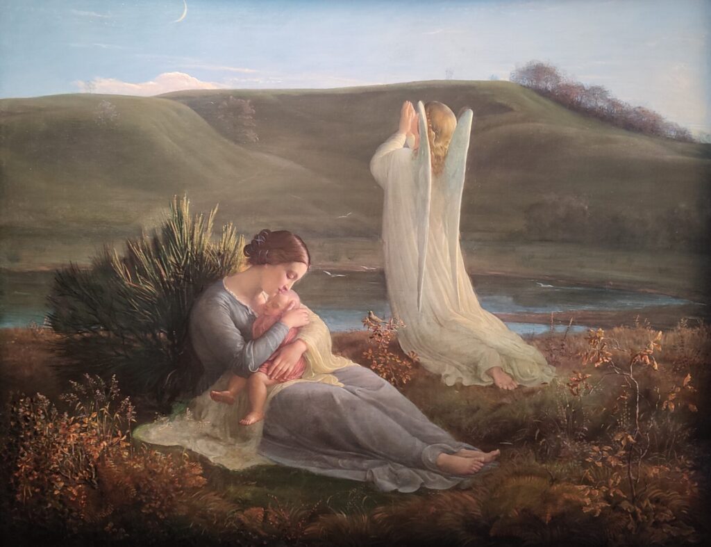 L'ange et la mère, huile sur toile, Louis Janmot, 1836-1847