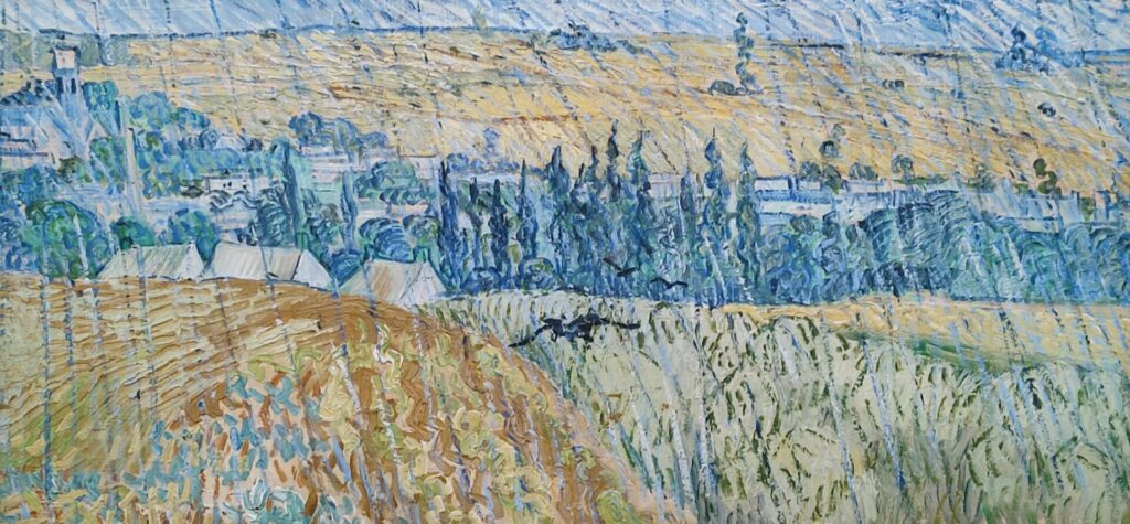 Paysage à Auvers sous la pluie, juillet 1890, huile sur toile, 50 x 100 cm